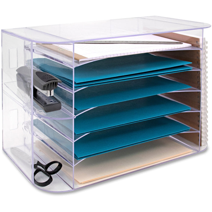 Business Source 6-tray Jumbo Desk Sorter