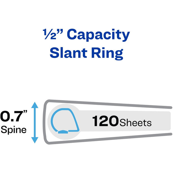 Avery® Heavy-Duty View Binders, 0.5" Slant Rings