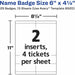 Avery® Vertical Hanging Style Name Badges