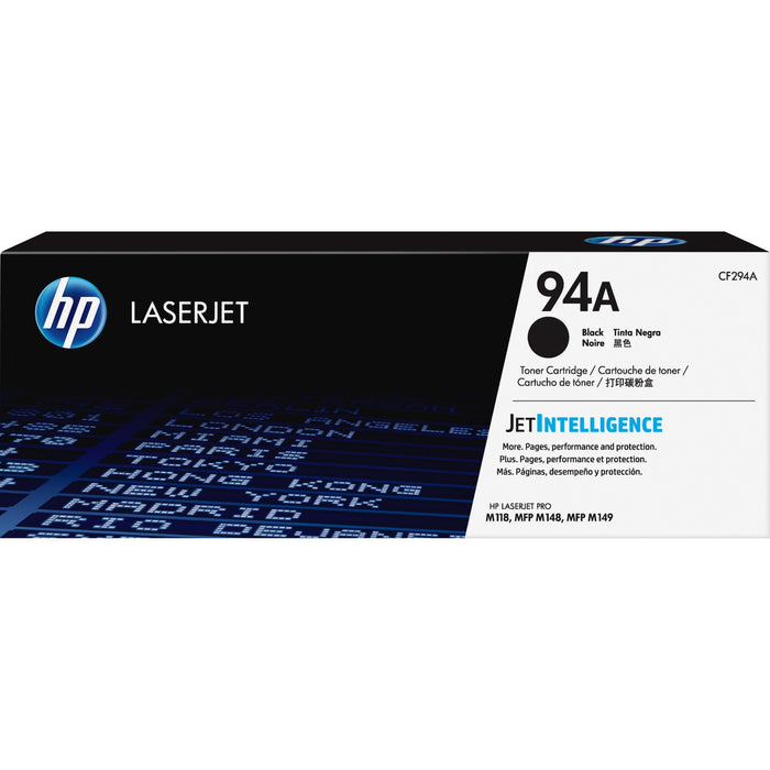 HP 94A (CF294A) Original Laser Toner Cartridge - Black - 1 Each