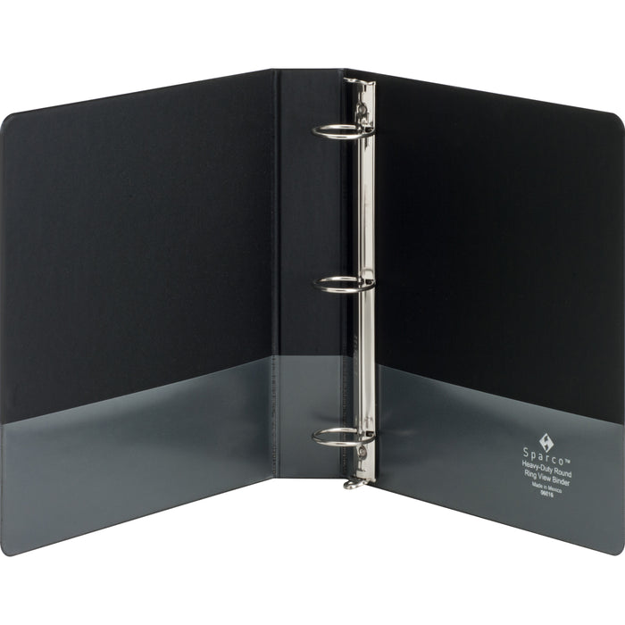 Business Source Premium Round Ring View Binder