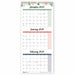 Blueline 3-Month Colorful Wall Calendar