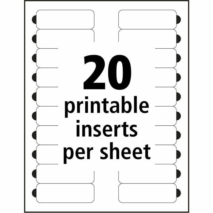 The Mighty Badge® The Mighty Badge Printable Insert Sheets, 100 Clear Inserts, Inkjet