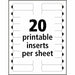 The Mighty Badge® The Mighty Badge Printable Insert Sheets, 100 Clear Inserts, Inkjet