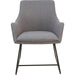 Lorell Gray Flannel Guest Chair with Sled Base