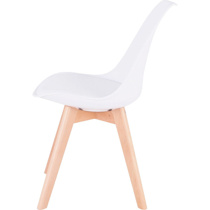 Lorell Curved Plastic Shell Guest Chair