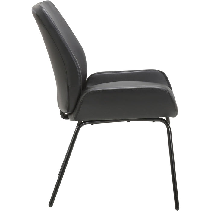 Lorell Bonded Leather U-Shaped Seat Guest Chair