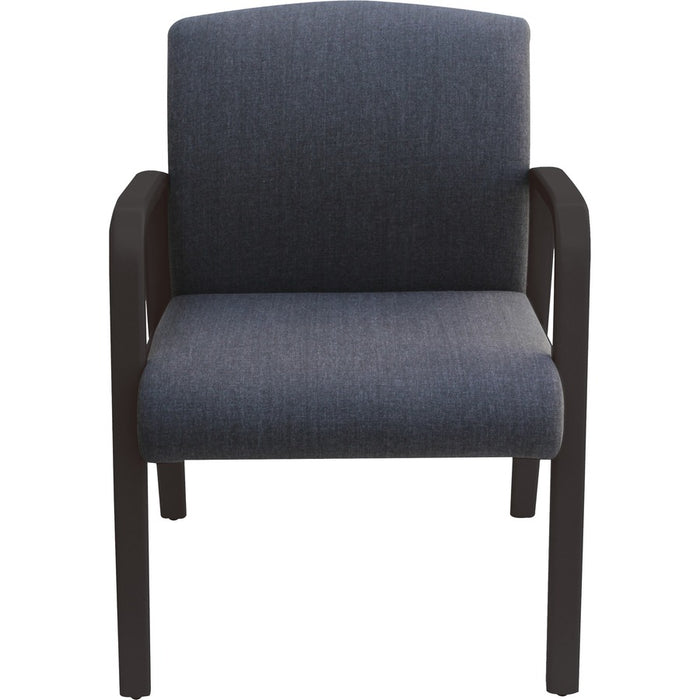 Lorell Gray Flannel Fabric Guest Chair