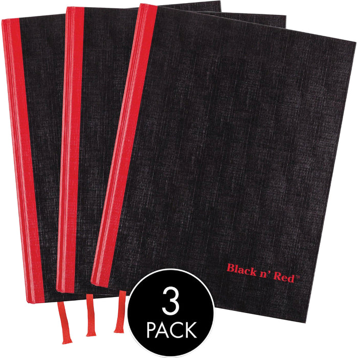 Black n' Red Casebound Hardcover Notebook 3-pack