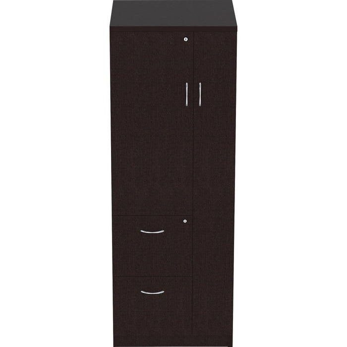 Lorell Essentials Laminate Tall Storage Cabinet - 2-Drawer
