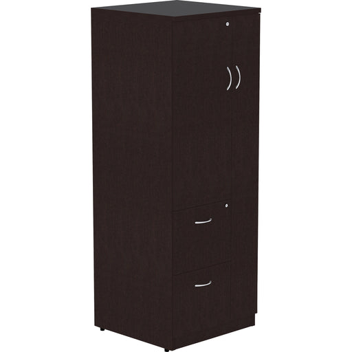Lorell Essentials Laminate Tall Storage Cabinet - 2-Drawer