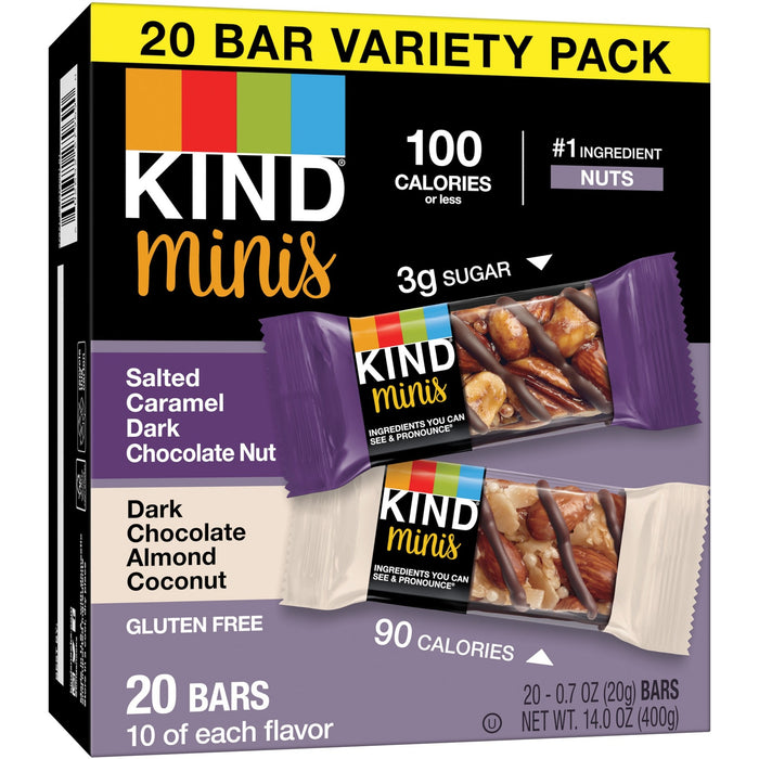 KIND Minis Dark Chocolate Nut Bars Variety