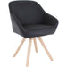Lorell Natural Wood Legs Modern Guest Chair