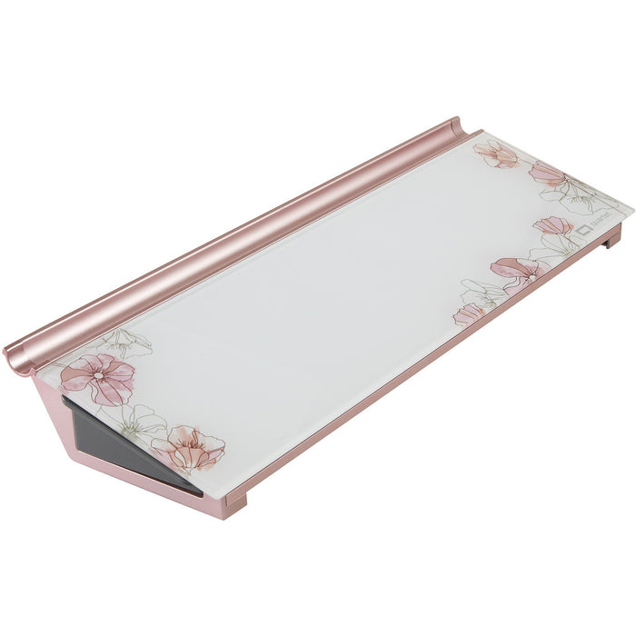 Quartet Floral Design Glass Dry-Erase Desktop Pad