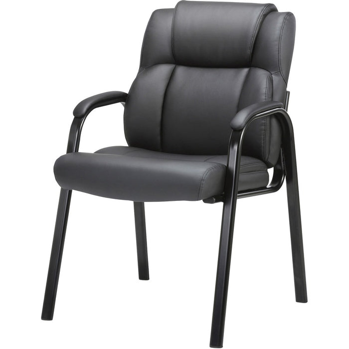 Lorell Bonded Leather High-back Guest Chair