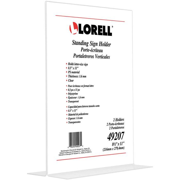 Lorell T-base Standing Sign Holder