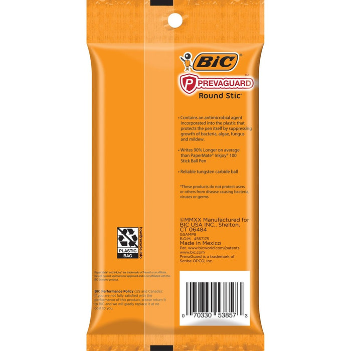 BIC PrevaGuard Round Stic Ballpoint Pen