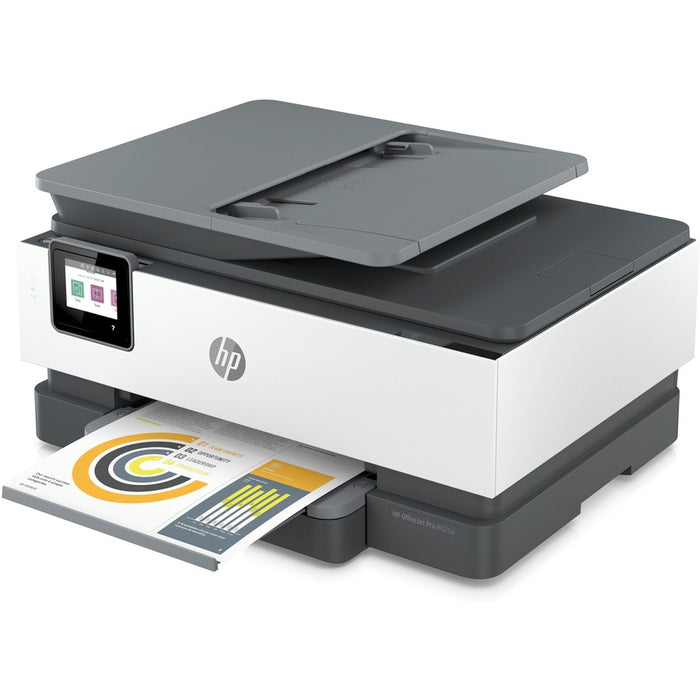 HP Officejet Pro 8025e Wireless Inkjet Multifunction Printer - Color - White