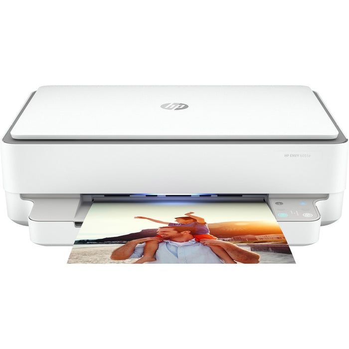 HP Envy 6055E Wireless Inkjet Multifunction Printer - Color - White