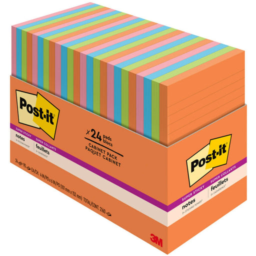 Post-it® Super Sticky Notes - Energy Boost Color Collection