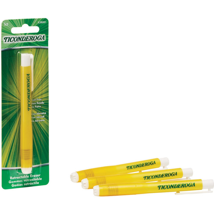 Ticonderoga Retractable Eraser Yellow
