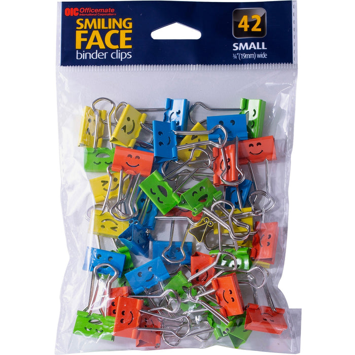 Officemate Smiling Faces Binder Clips