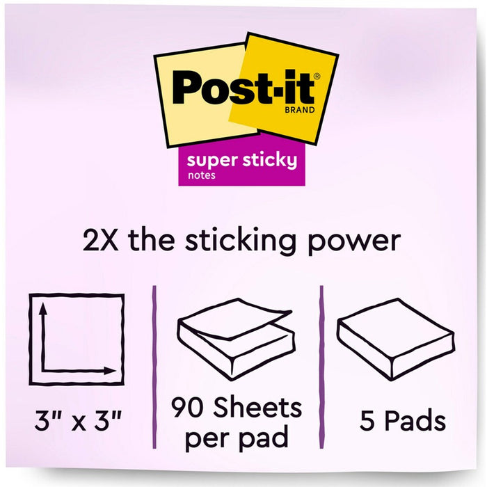 Post-it® Super Sticky Note Pads - Summer Joy Color Collection