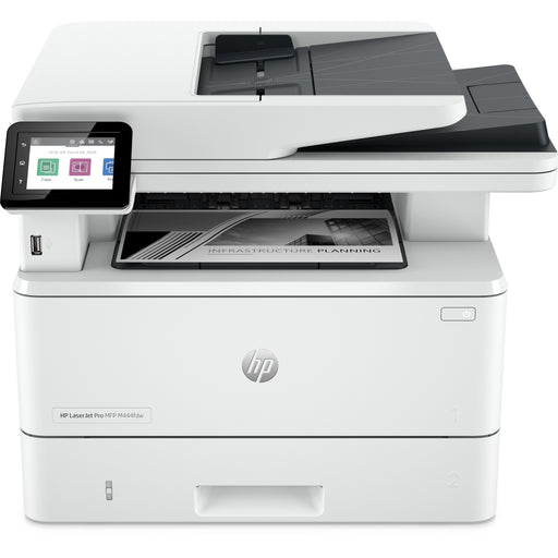 HP LaserJet Pro 4101fdw Wireless Laser Multifunction Printer - Monochrome - White