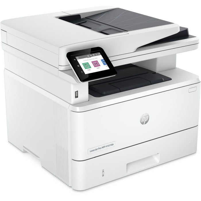 HP LaserJet Pro 4101fdne Laser Multifunction Printer - Monochrome - White