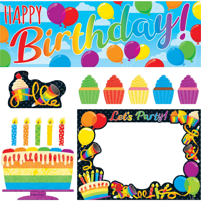 Trend Rainbow Birthday Wipe-Off Learning Set