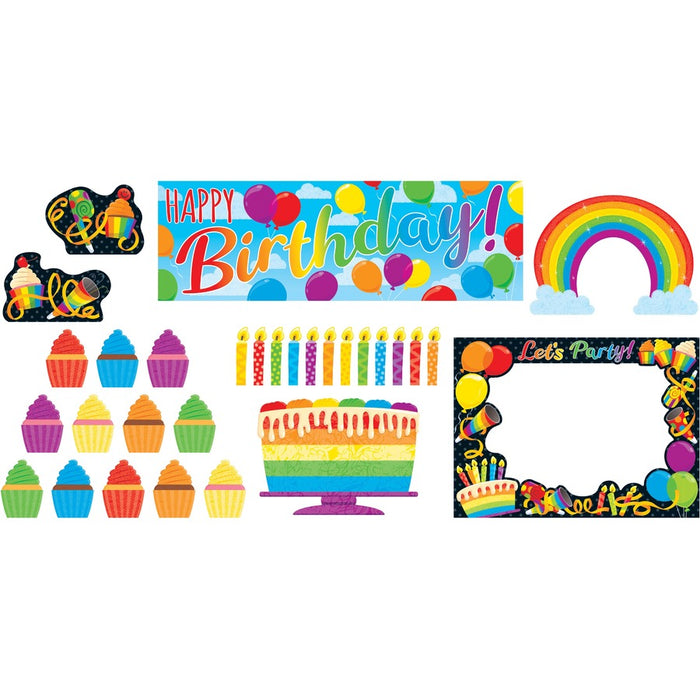 Trend Rainbow Birthday Wipe-Off Learning Set