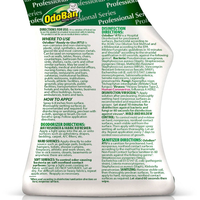 OdoBan Eucalyptus Deodorizer Disinfectant Spray