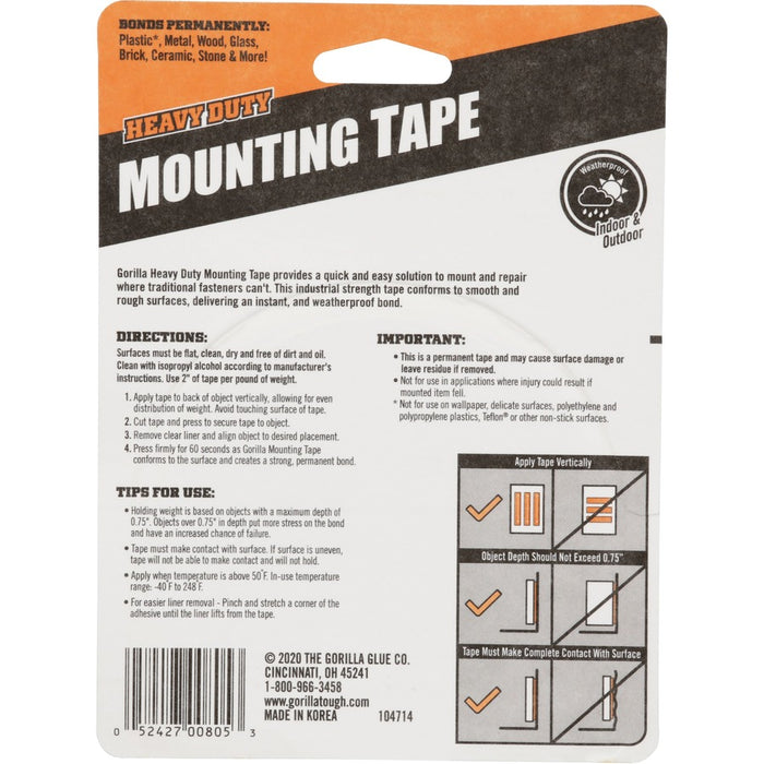 Gorilla Heavy Duty Mounting Tape