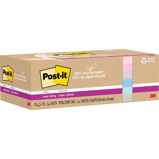 Post-it® Recycled Super Sticky Notes