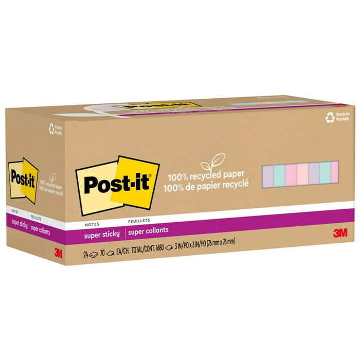 Post-it® Recycled Super Sticky Notes