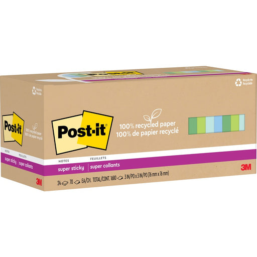 Post-it® Recycled Super Sticky Notes