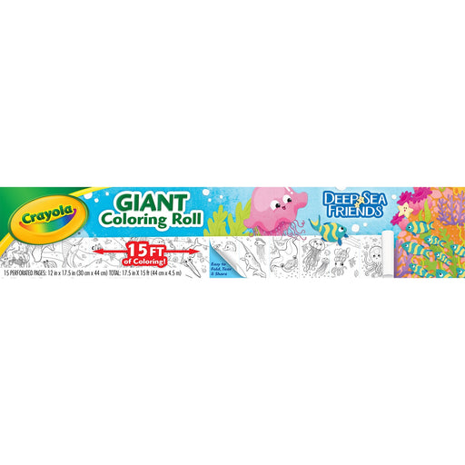 Crayola Deep Sea Friends Giant Coloring Roll