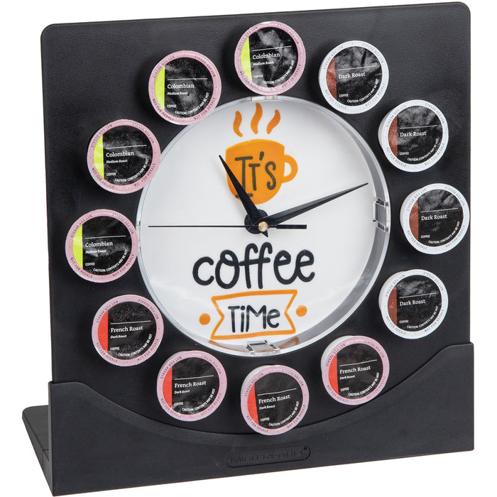 Mind Reader Anchor Coffee Pod Holder with Clock