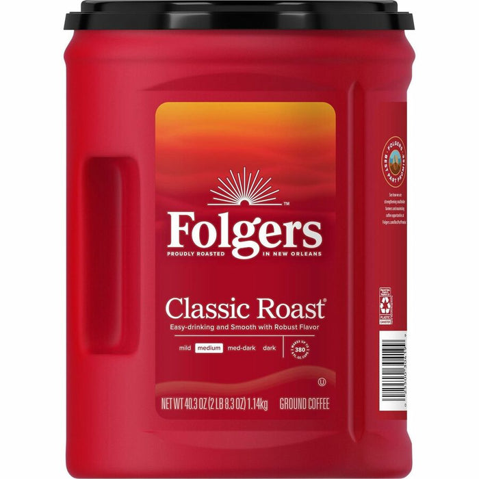 Folger Can Canister Classic Roast Coffee