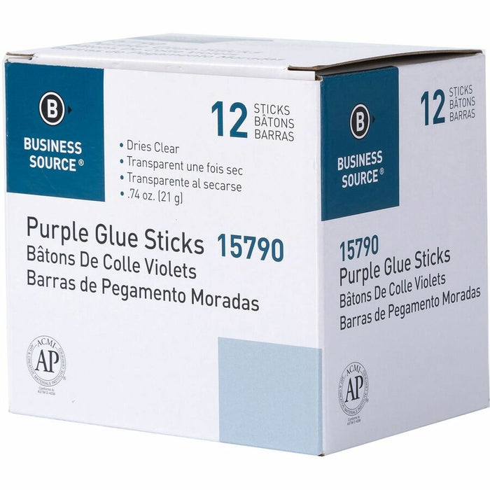 Business Source Bulk Purple Glue Sticks