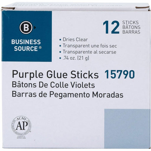 Business Source Bulk Purple Glue Sticks