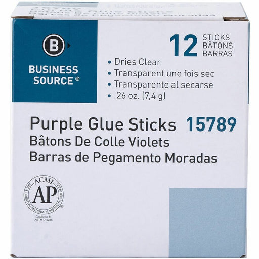Business Source Bulk Purple Glue Sticks