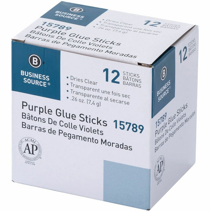 Business Source Bulk Purple Glue Sticks