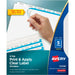 Avery® Print & Apply Clear Label Dividers - Index Maker Easy Apply Label Strip