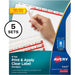 Avery® Print & Apply Clear Label Dividers - Index Maker Easy Apply Label Strip