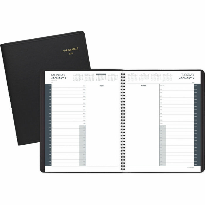 At-A-Glance 24 Hour Daily Appointment Book