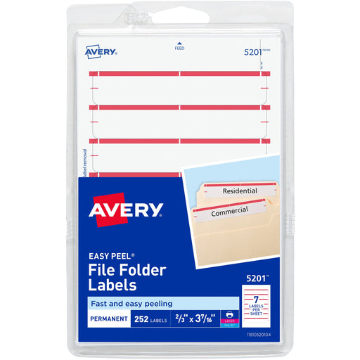 Avery® Permanent File Folder Labels