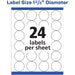 Avery® Round High Visibility Labels