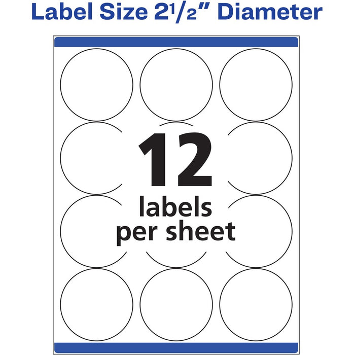 Avery® Round High Visibility Labels