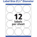 Avery® Round High Visibility Labels